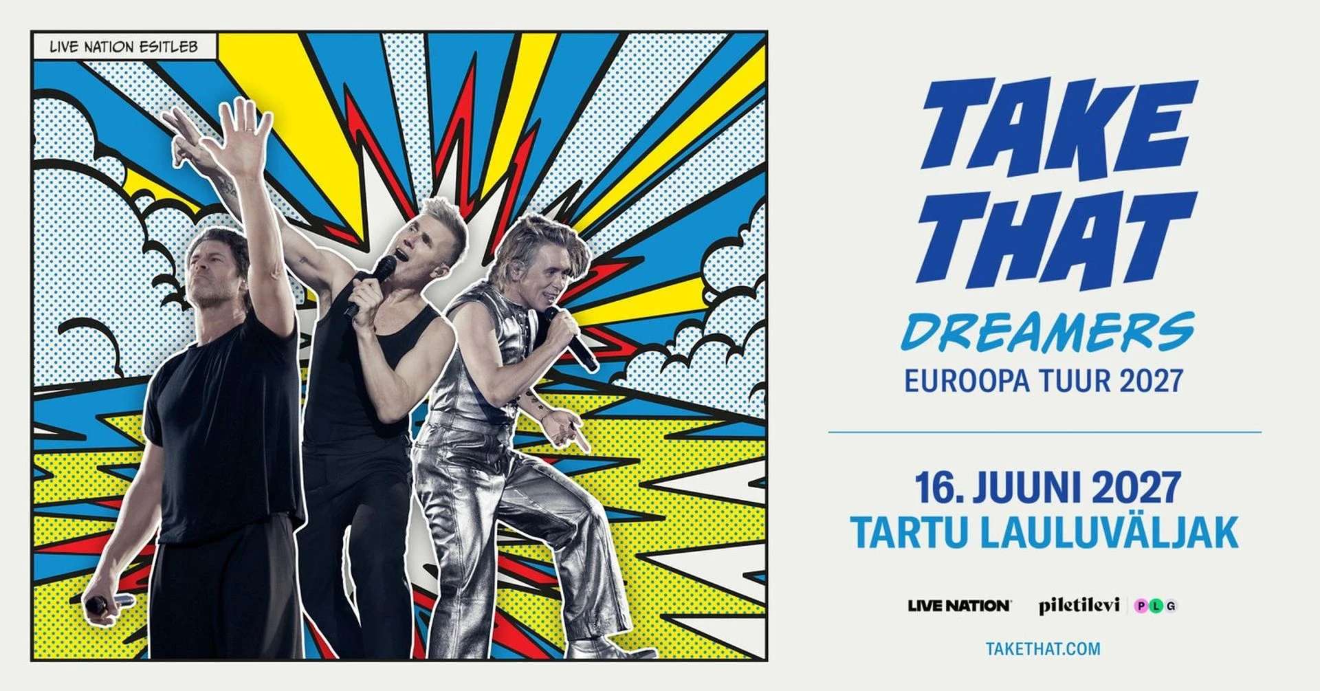 Концерт Take That в Тарту — тур "Dreamers"