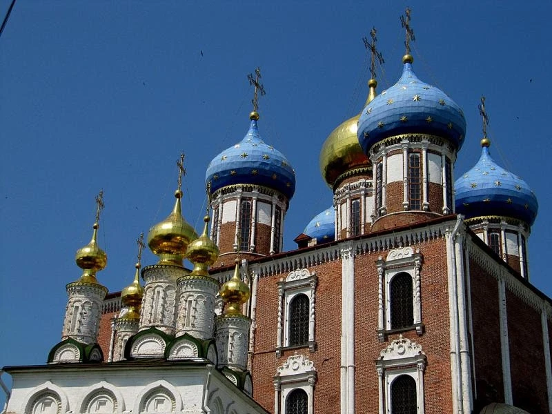 Рязань. Кремль. Успенский Собор и Церковь Богоявления