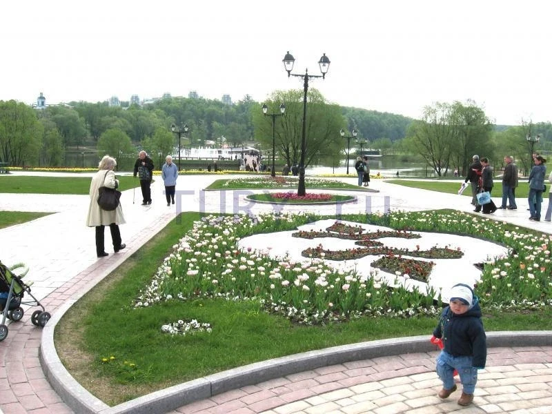 Эти клумбы при входе