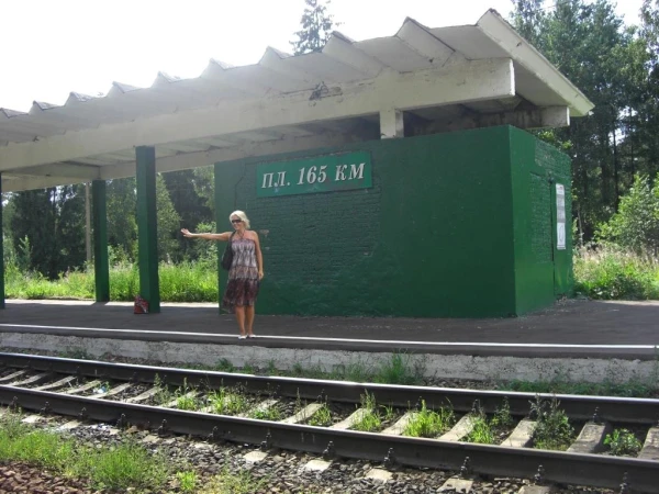 пытаюсь остановить поезд)))