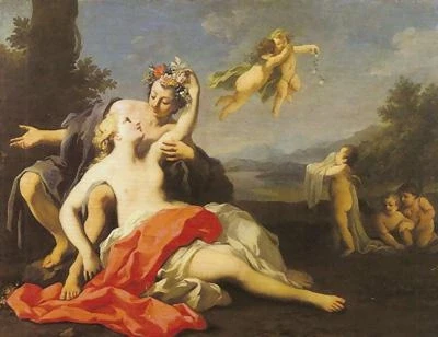 Я.Амигони. Вакх и Ариадна. 1730-е гг.
