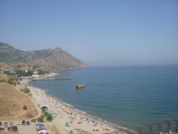 Вид на набережную пансионата, Кара-Даг