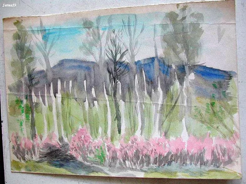 Папины акварели. Нач. 60-х.