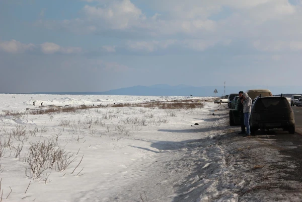 Охотское море, рыбаки