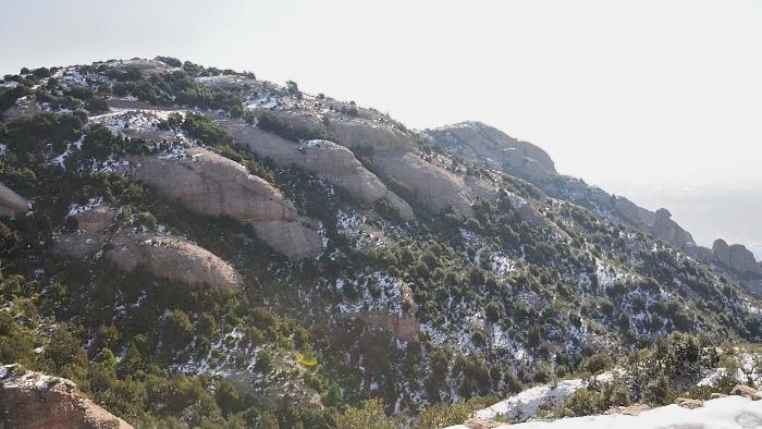 Маршрут 4: Верхняя станция фуникулера Сант-Жуан - дорога La Serra Llarga - Святая Пещера – Монастырь / часть пути
