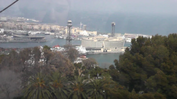 Port Vell. Вид с горы Монжуик