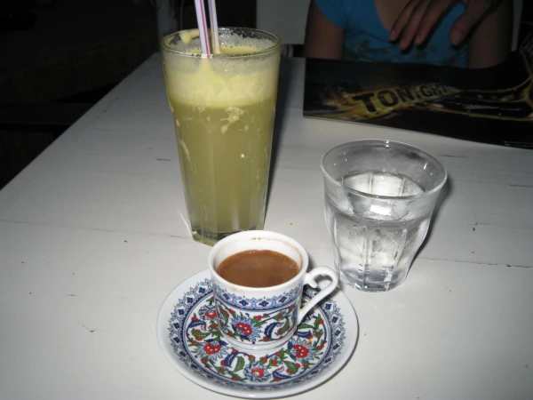 Ужин в кафе