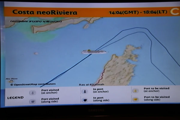 Бортовая информация Costa neoRiviera 4*.