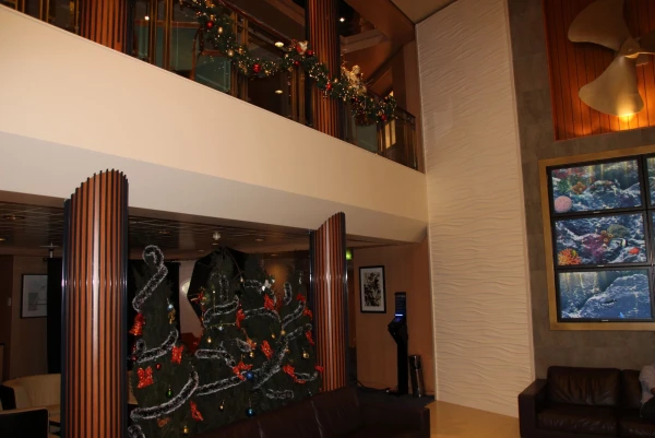 Атриум Costa neoRiviera 4* в рождественском стиле.