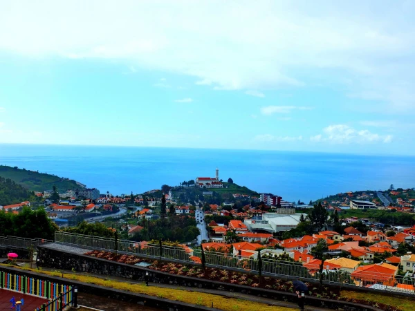 г.Фуншал и Атлантика со смотровой площадки Pico dos Barcelos 