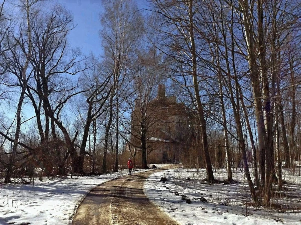 Вид на Троицкую церковь