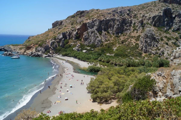Пляж Palm Beach в Moni Preveli