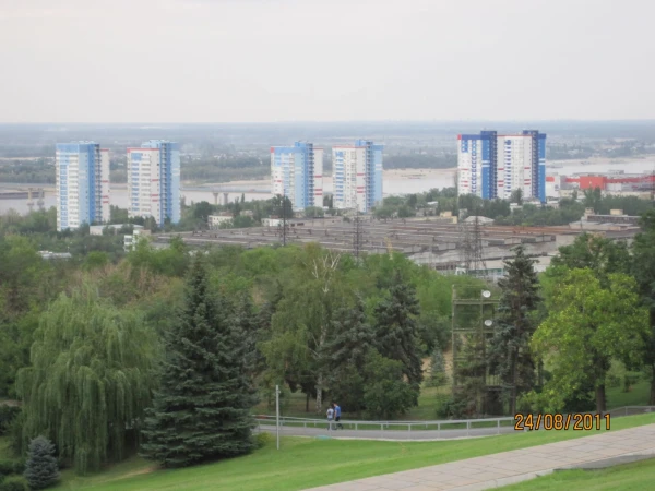 Вид с Мамаева кургана.