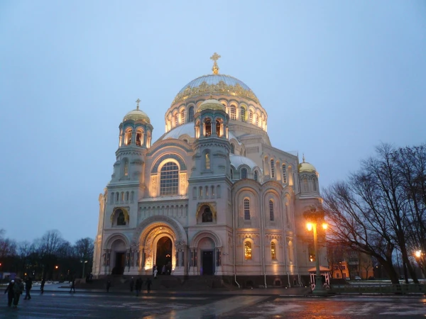 Морской Никольский собор - главный храм российского флота - великолепен!
