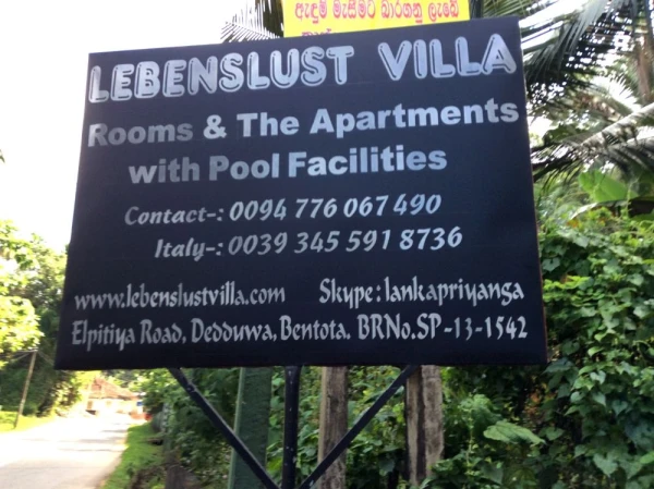 Lebenslust Villa 3* в Бентоте