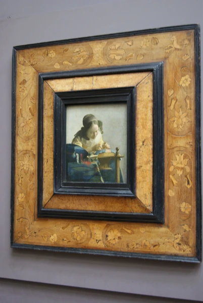 Musée du Louvre: Ян Вермеер "Кружевница" Яна Вермеера