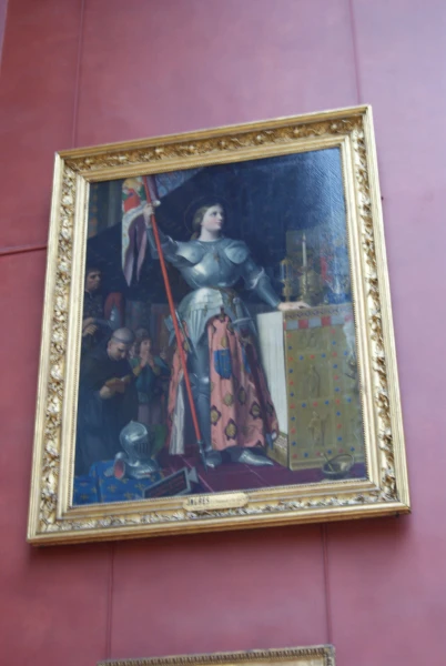 Musée du Louvre: «Жанна д'Арк на коронации Карла VII», автор - Жан Огюст Доминик Энгр 