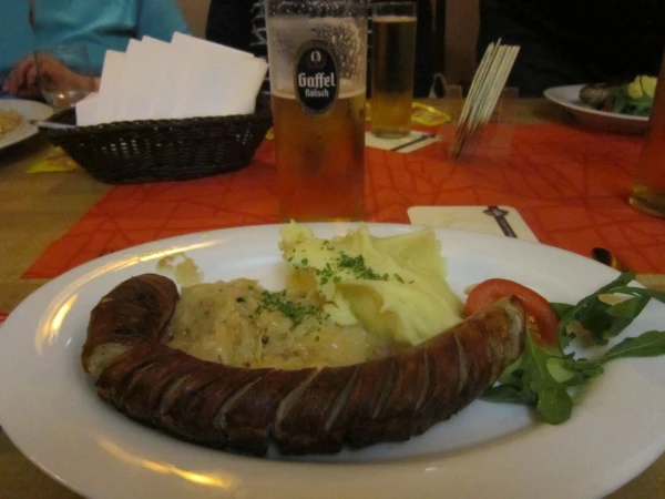 Мой обед в ресторанчике Кёльна