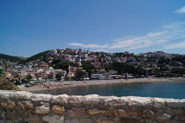 Панорама города. Вид на пляж