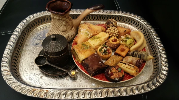 Марокканский кофе и марокканские сладости