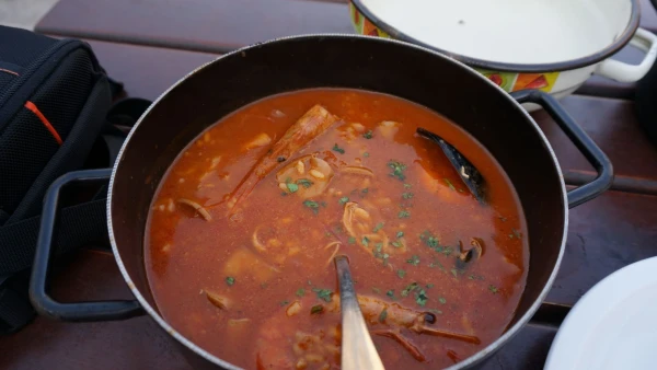 Таверна Локанда Пескария - Морепродукты с рисом в соусе