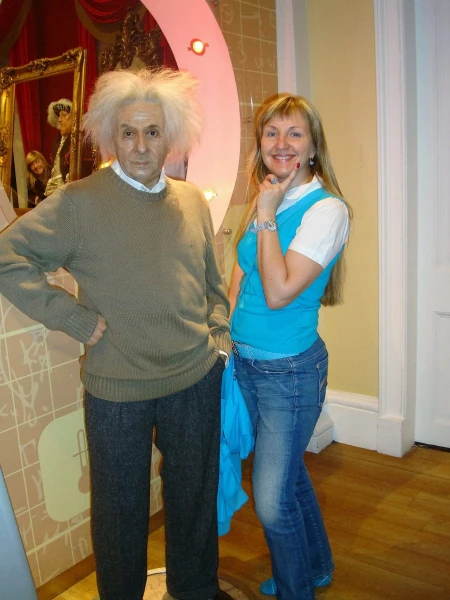 Музей Madame Tussaud, с Энштейном