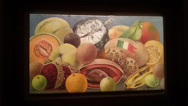 Натюрморт с попугаем и флагом (1951 г.)