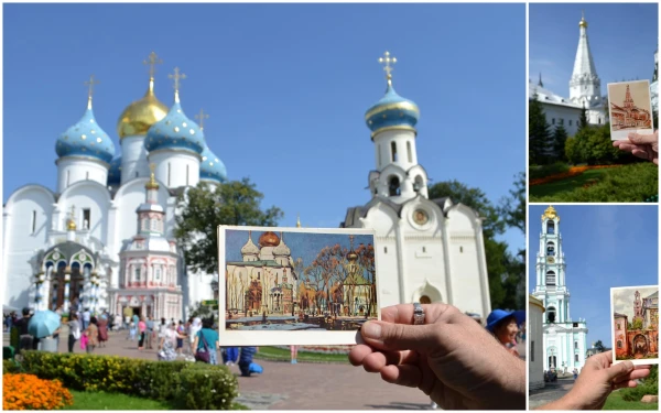 Наша фотоохта. Источник -открытки 1962 года.