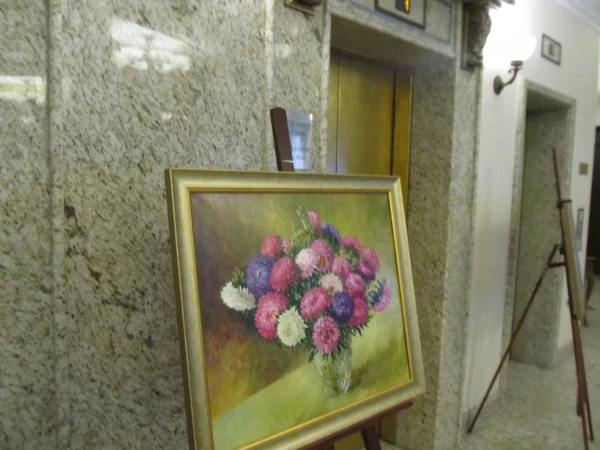 у лифта в отеле