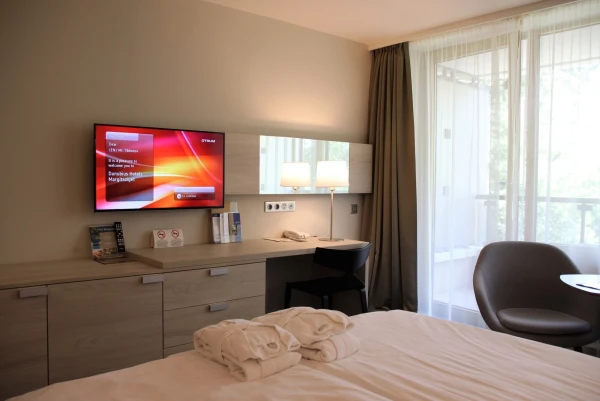 Наш номер в отеле Danubius Health Spa Resort Margitsziget 4* (Будапешт, остров Маргит).