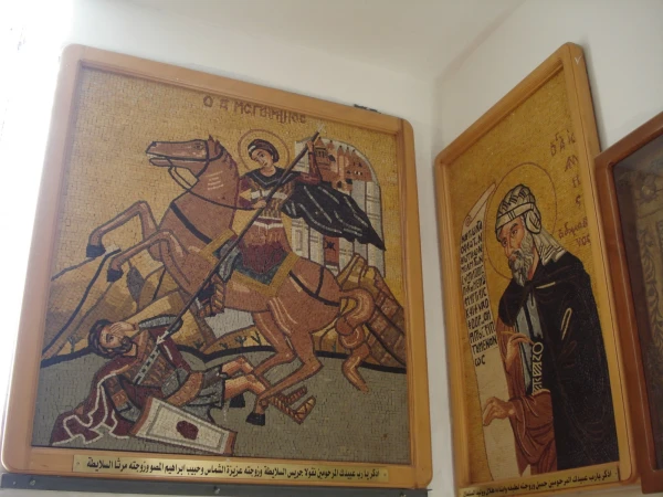 В церкви Св. Георгия, Мадаба