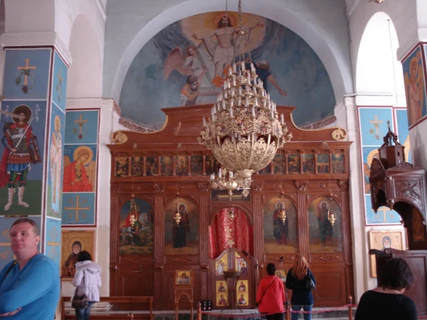 В церкви Св. Георгия, Мадаба