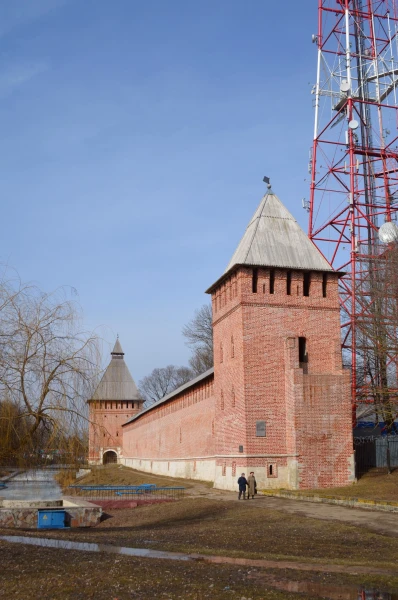 Фрагмент Смоленской крепостной стены с башнями Бублейка и Копытенская
