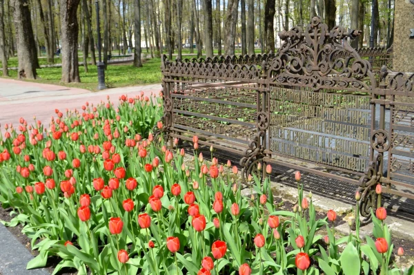 Парк Блонье. Фрагмент памятника великому русскому композитору М.И. Глинке
