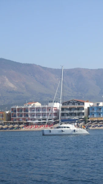 Наш отель со стороны моря
