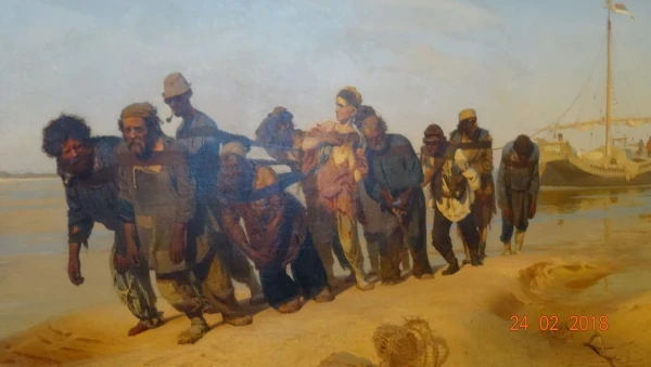 «Бурлаки на Волге», 1873 год...