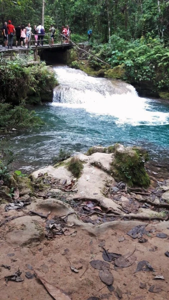 Многочисленные водопады заповедника El Nicho