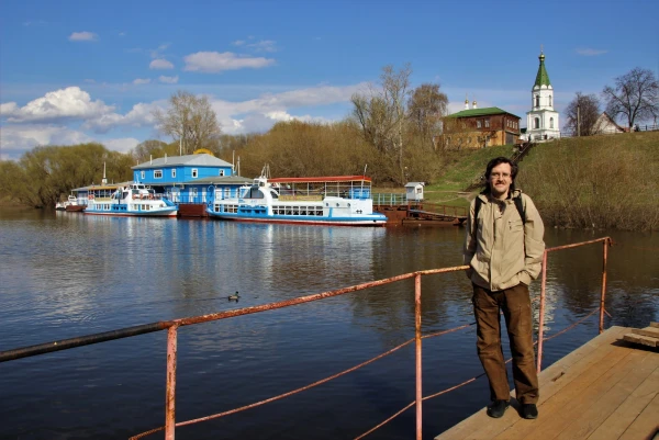 Кремлёвская пристань на реке Трубеж.