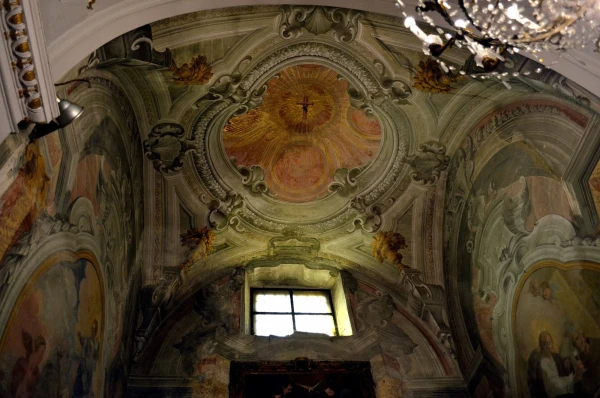 В церкви Ла Ганча (Chiesa S.Maria degli Angeli (La Gancia)