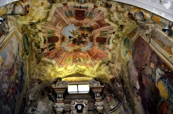 В церкви Ла Ганча (Chiesa S.Maria degli Angeli (La Gancia)