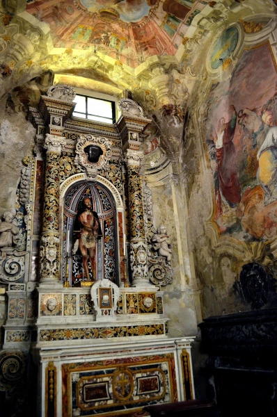 В церкви Ла Ганча (Chiesa S.Maria degli Angeli (La Gancia)