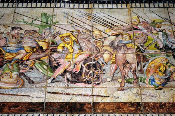 В палаццо Мирто (Museo Palazzo Mirto). Орнамент на полу