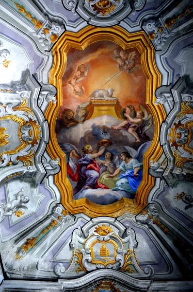 Ораторий Санта Чита (Oratorio del SS. Rosario in Santa Cita). Потолочная роспись