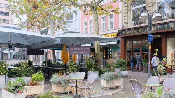 Пешеходная улица Grosse Bockenheimer Strasse