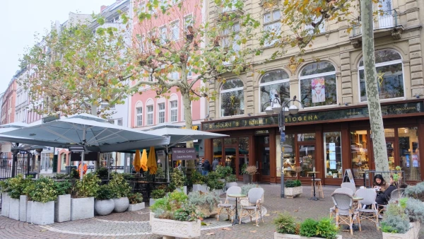 Пешеходная улица Grosse Bockenheimer Strasse