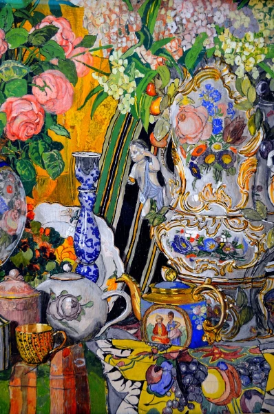 В Третьяковской галерее. А.Я. Головин "Фарфор и цветы"