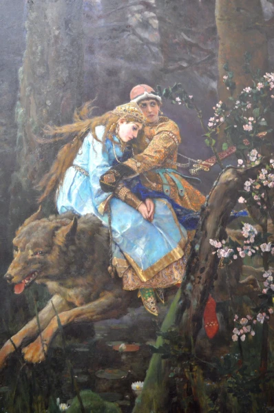 В Третьяковской галерее. В.М. Васнецов " Иван-царевич на сером волке"