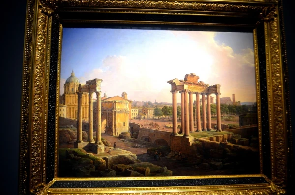В Центре Искусств на ул. Волхонке. Чернецов Н.Г. "Вид Римского форума", 1842 год