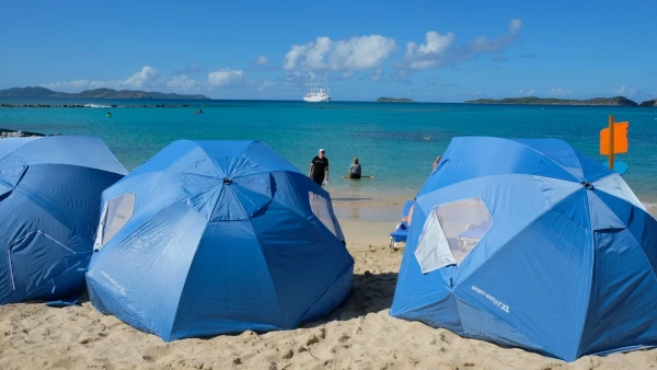 Остров Virgin Gorda. Корабельное барбекю на острове