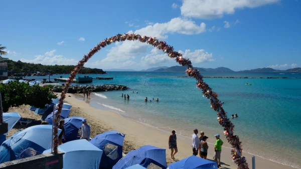 Остров Virgin Gorda. Корабельное барбекю на острове